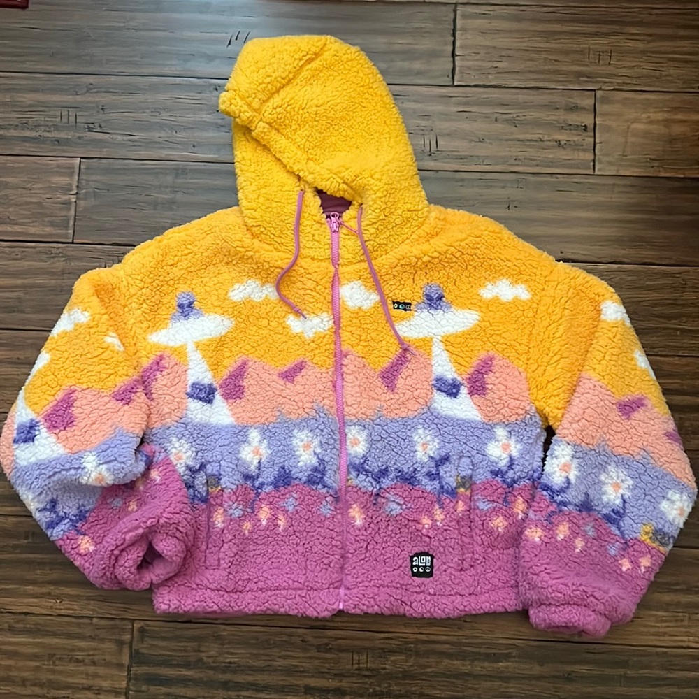 Fleece zip up hoodie